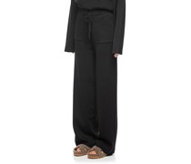 Wide-Leg Strickhose