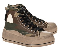 High-Top Sneaker mit Plateausohle