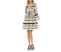 Ausgestelltes Mini-Kleid mit Trompetenärmeln