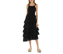 Midi-Kleid mit Volants