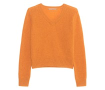 Kaschmir-Pullover mit V-Ausschnitt