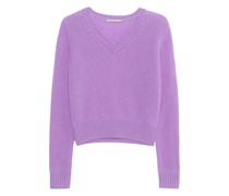 Kaschmir-Pullover mit V-Ausschnitt