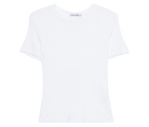 Geripptes Cropped-T-Shirt