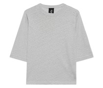 Oversize Leinen-Mix T-Shirt