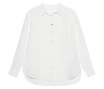 Leinen-Bluse mit Brusttasche