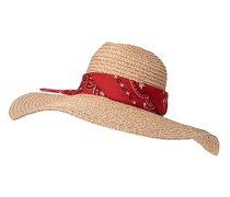 Strohhut mit Bandana