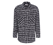 Oversize Tweed-Hemd