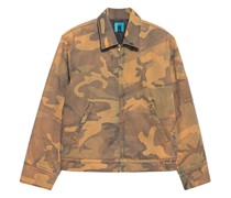 Denim-Jacke im Camouflage-Design