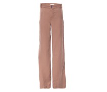 High-Waist Leinen-Mix-Hose