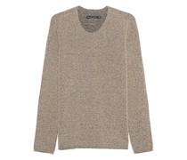 Woll-Mix Pullover mit Rundhalsausschnitt