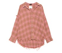 Oversize Flannel-Hemd im Vintage-Look