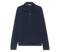 Feinstrick-Zipper-Cardigan