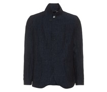 Leinen-Sakko im Denim-Design