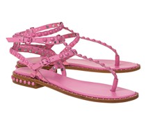 Leder-Sandale mit Nieten