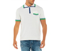 Strick-Polo mit Seidenanteil