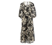 Gemustertes Midi-Kleid