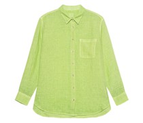 Leinen-Bluse mit Brusttasche