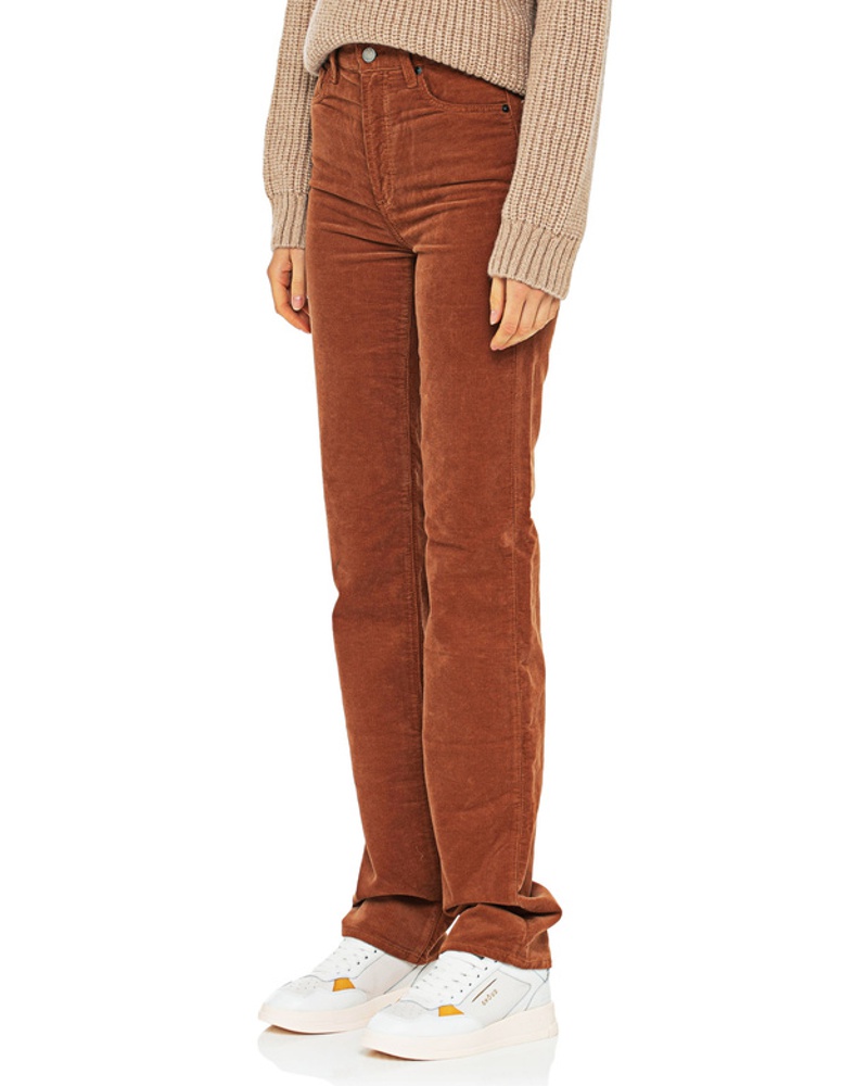 Adriano Goldschmied Damen High-Rise Straight-Leg Kord-Hose