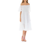 Ausgestelltes Off-Shoulder Kleid