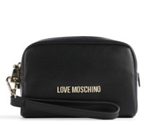 Love Moschino Signature Kosmetiktasche schwarz
