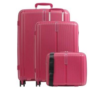 Travelite Vaka 4-Rollen Trolley Set pink