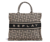 Replay Shopper beige/schwarz