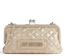 Love Moschino Quilted Umhängetasche gold