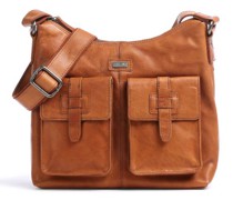 Spikes & Sparrow Bronco Schultertasche cognac