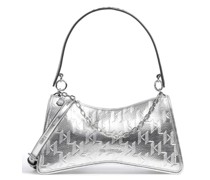 Karl Lagerfeld Seven Element Schultertasche silber