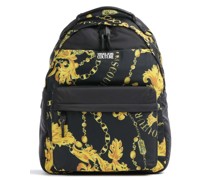 Versace Jeans Couture Iconic Printed Logo Rucksack schwarz