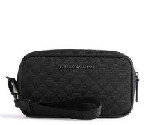 Emporio Armani Omnia Jacquard Kulturbeutel schwarz
