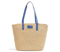 Lauren Ralph Lauren Straw Brie 31 Shopper beige/blau