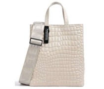 Liebeskind Croco Paperbag M Shopper beige