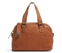The Chesterfield Brand Cow Wax Pull Up Dover Handtasche cognac