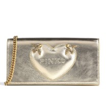 Pinko Flap Wallet Clutch gold