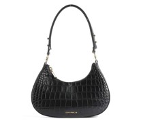 Coccinelle Carrie Croco Soft Schultertasche schwarz