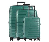 Travelite Air Base 4-Rollen Trolley Set smaragdgrün