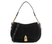 Coccinelle Magie Suede Schultertasche schwarz