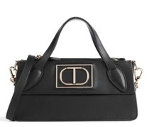 Twinset Basic Leather Handtasche schwarz