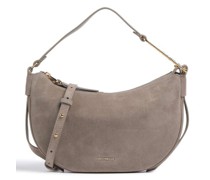 Coccinelle Priscilla Suede Schultertasche taupe