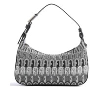 Furla Flow S Schultertasche schwarz/grau