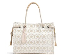 Coccinelle Never Without Bag Summer Monogram Shopper natur/weiß