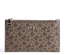 DKNY Bryant Kreditkartenetui dunkelbraun