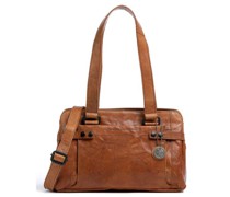 Spikes & Sparrow Bronco Schultertasche cognac