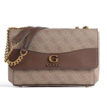 Guess Nell Schultertasche beige/braun