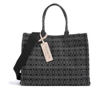 Coccinelle Never Without Bag Monogram Shopper schwarz/grau