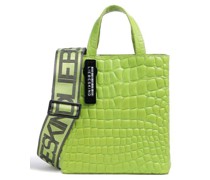 Liebeskind Paper Bag Croco Handtasche hellgrün