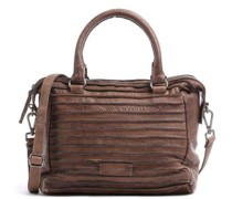 FredsBruder Bestseller Collection Riffel Warm City Bag Handtasche dunkelbraun