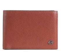 Piquadro Black Square Rfid Geldbörse tabak