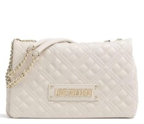 Love Moschino Quilted Schultertasche beige